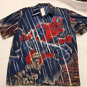 Marvel Spider-Man Dynamic Red and Blue Shirt
